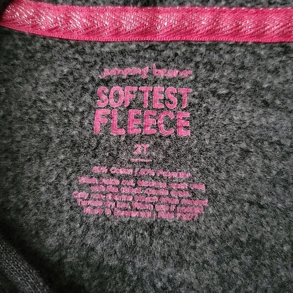 Jumping Beans Toddler Girl's Full-Zip Softest Fleece - Picture 5 of 10